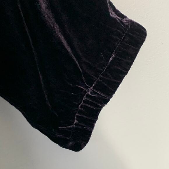J. Crew Navy Velvet Drawstring Joggers Size 10 - Picture 4 of 8